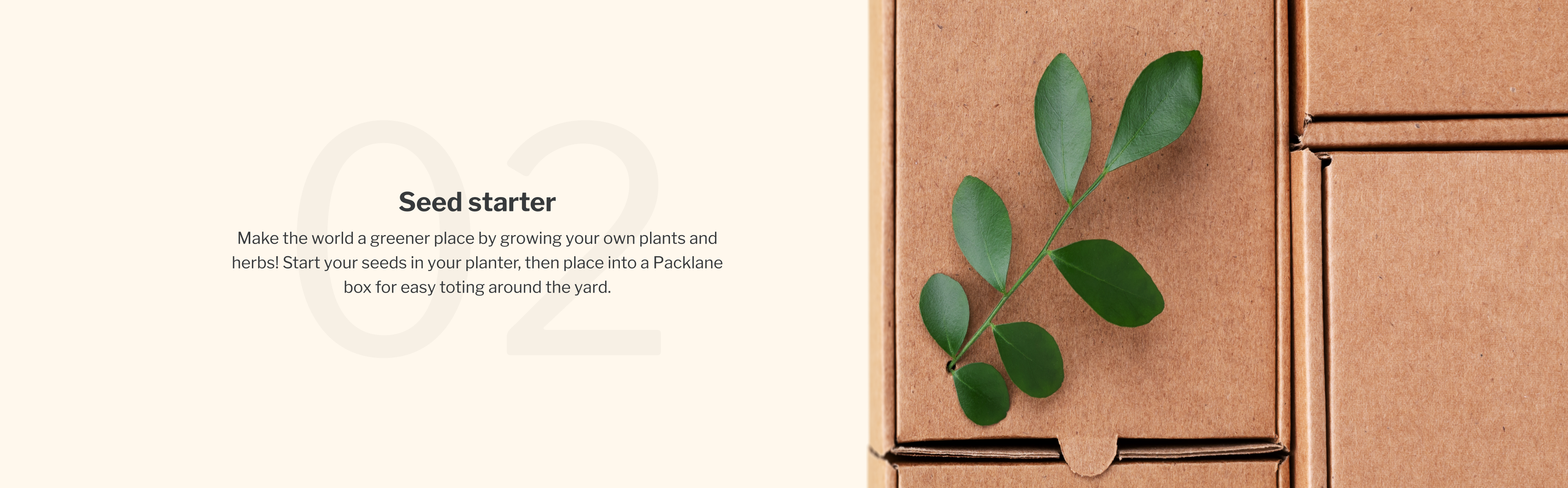 02. Seed starter | Make the world a greener place by growing your own plants and herbs! Start your seeds in your planter, then place into a Packlane box for easy toting around the yard.